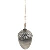 Clayre & Eef 6GL4540L Guaina per albero di Natale argento Ø 10x15 cm