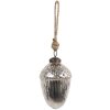 Clayre & Eef 6GL4540M Bomboniere per albero di Natale Ø 7x10 cm argento