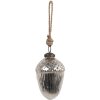 Clayre & Eef 6GL4540S Guaina per albero di Natale argento Ø 6x8 cm