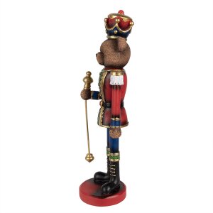 Clayre & Eef 6PR4333 Decorazione Orso Soldato 10x9x31 cm