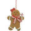 Clayre & Eef 6PR4338 Decorazione Appendino Uomo di Pan di Zenzero 8x1x10 cm
