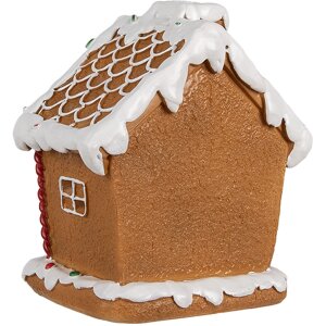Clayre & Eef 6PR4341 Decorazione casa di pan di zenzero con LED 11x9x13 cm