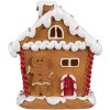 Clayre & Eef 6PR4341 Decorazione casa di pan di zenzero con LED 11x9x13 cm