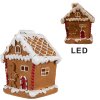 Clayre & Eef 6PR4341 Decorazione casa di pan di zenzero con LED 11x9x13 cm