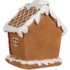 Clayre & Eef 6PR4341 Decorazione casa di pan di zenzero con LED 11x9x13 cm