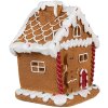 Clayre & Eef 6PR4341 Decorazione casa di pan di zenzero con LED 11x9x13 cm