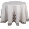 Clayre & Eef GTW07 Tovaglia Motivo Cervo Beige Ø 170 cm