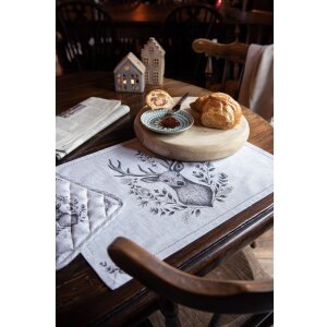 Clayre & Eef GTW29 Cuscino per sedia con motivo cervo in schiuma 40x40x4 cm