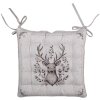 Clayre & Eef GTW29 Cuscino per sedia con motivo cervo in schiuma 40x40x4 cm