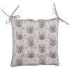 Clayre & Eef GTW29 Cuscino per sedia con motivo cervo in schiuma 40x40x4 cm
