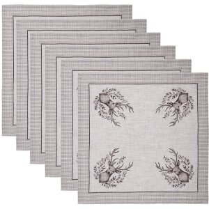 Clayre & Eef GTW43 Set di tovaglioli 6 pezzi 40x40 cm...
