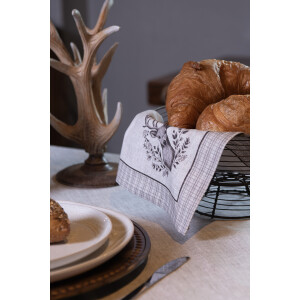 Clayre & Eef GTW43 Set di tovaglioli 6 pezzi 40x40 cm Beige Brown