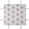 Clayre & Eef GTW47 Cestino per il pane 35x35x8 cm Beige Design renna