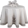 Clayre & Eef GTW47 Cestino per il pane 35x35x8 cm Beige Design renna