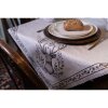 Clayre & Eef GTW47 Cestino per il pane 35x35x8 cm Beige Design renna