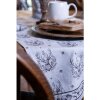 Clayre & Eef GTW47 Cestino per il pane 35x35x8 cm Beige Design renna