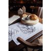 Clayre & Eef GTW47 Cestino per il pane 35x35x8 cm Beige Design renna