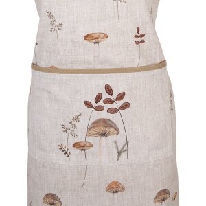 Clayre & Eef LFJ41 Grembiule con motivo a fungo Beige...