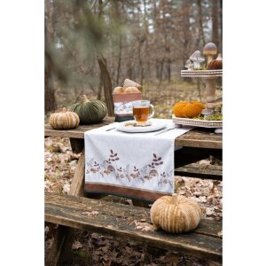 Clayre & Eef LFJ42-2 Asciugamano da cucina con funghi Beige 50x70 cm