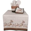 Clayre & Eef LFJ50 Cestino per pane Ø 15x16 cm con motivo a fungo Marrone Beige