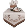 Clayre & Eef LFJ50 Cestino per pane Ø 15x16 cm con motivo a fungo Marrone Beige