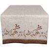 Clayre & Eef LFJ64 Runner da tavola Funghi Beige Marrone 50x140 cm