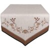 Clayre & Eef LFJ65 Runner da tavola funghi 50x160 cm Beige Brown
