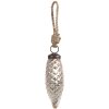 Clayre & Eef 6GL4541S Stelle filanti per albero di Natale Ø 4x10 cm argento