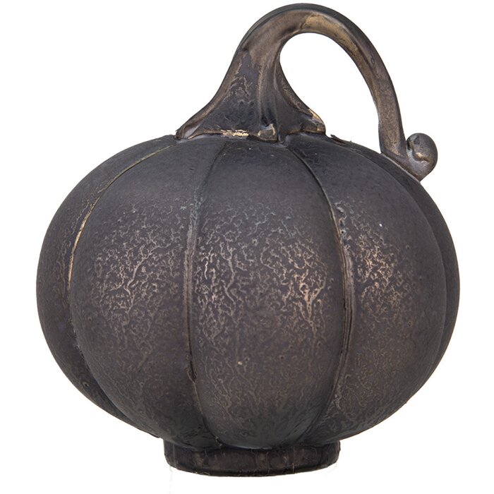 Clayre & Eef 6GL4542 Decorazione Zucca Grigia Ø 15x16 cm