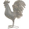 Clayre & Eef 6Y5612 Decorazione Gallo Grigio 34x14x42 cm