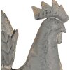 Clayre & Eef 6Y5612 Decorazione Gallo Grigio 34x14x42 cm