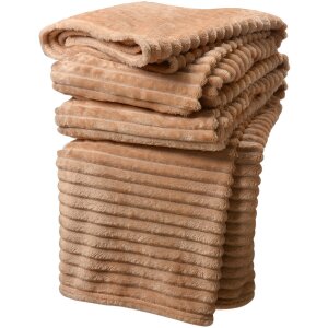 Clayre & Eef KT060.158BE Plaid Beige 180x200 cm