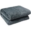 Clayre & Eef KT060.158G Plaid 180x200 cm Grigio scuro