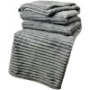 Clayre & Eef KT060.158LG Plaid Grigio 180x200 cm