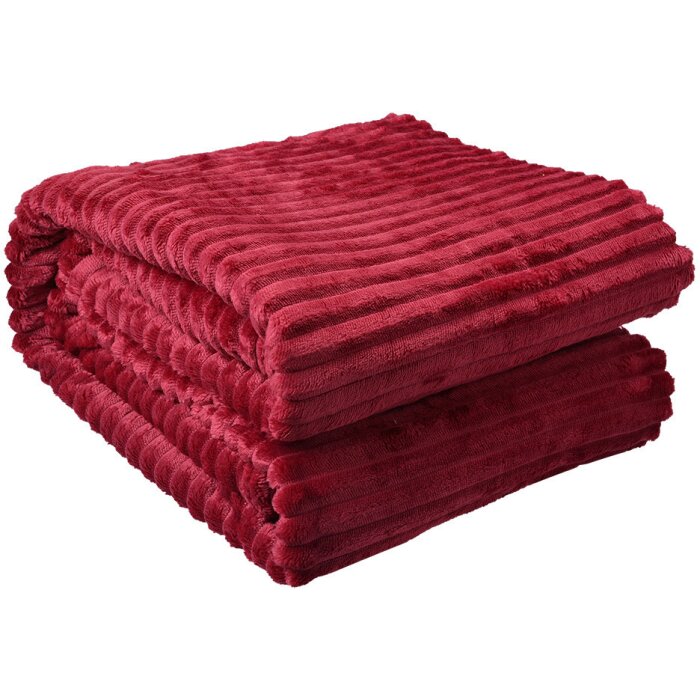 Clayre & Eef KT060.158R Plaid Rosso 180x200 cm