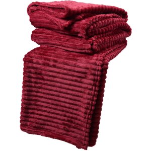 Clayre & Eef KT060.158R Plaid Rosso 180x200 cm