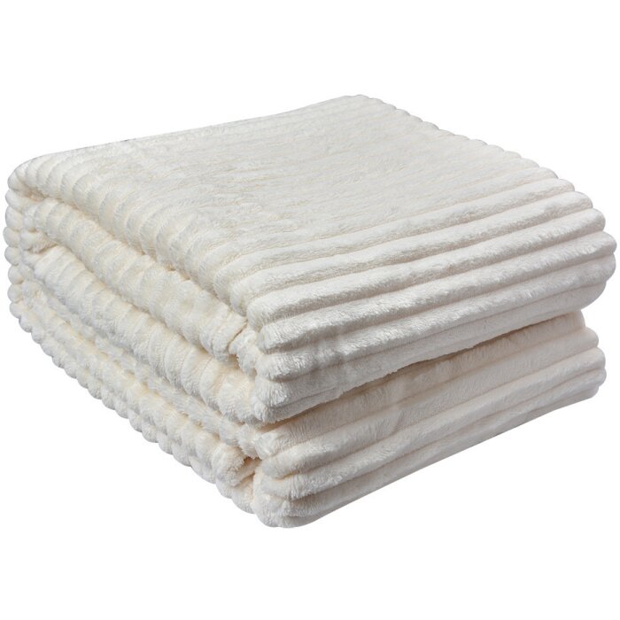 Clayre & Eef KT060.158W Plaid Bianco 180x200 cm