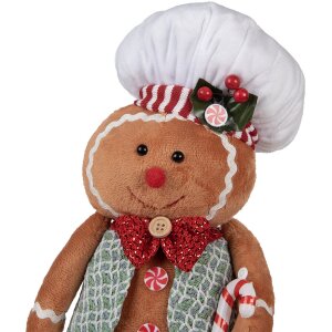 Clayre & Eef 65583 Decorazione omino di pan di zenzero 19x14x35 cm