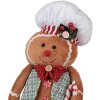 Clayre & Eef 65583 Decorazione omino di pan di zenzero 19x14x35 cm