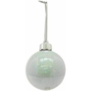 Deknudt S66FJ6 Inserto fotografico con gingillo natalizio colore argento glitterato