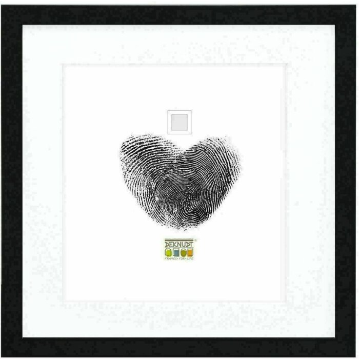 Deknudt S66KF2 Cornice nera con passe-partout bianco 30x30 cm 40x40 cm