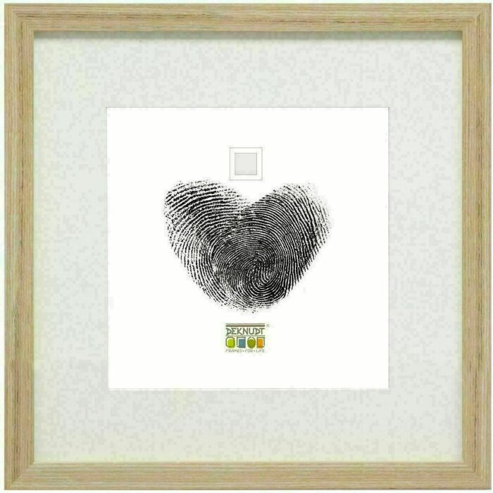 Deknudt S66KH1 cornice in rovere passe-partout bianco natura 30x30 cm 40x40 cm