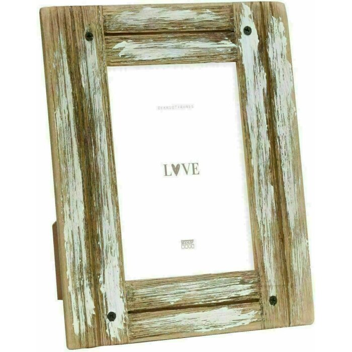 Deknudt S67UD1 cornice per quadri driftwood bianco marrone naturale 13,0x18,0 cm