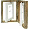 Deknudt S67UE1 Cornice tripla driftwood 2 foto combinazione bianco marrone 10x15 cm