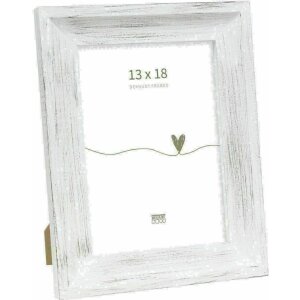 Deknudt S67UF1 Cornice dipinta a mano bianca 13,0x18,0 cm