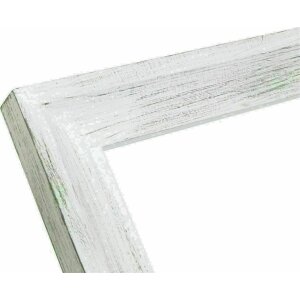 Deknudt S67UF1 Cornice dipinta a mano bianca 13,0x18,0 cm