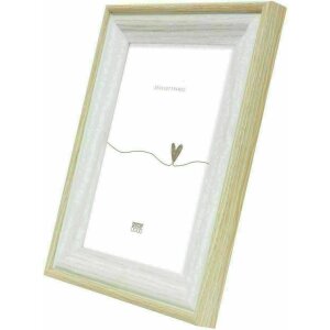 Cornice Deknudt S68VG1 bianco legno naturale bordo colorato 40x60 cm