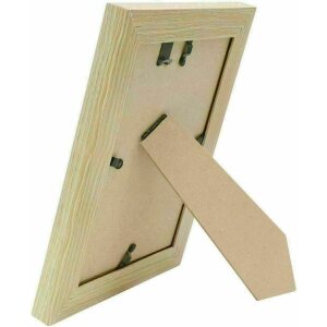 Cornice Deknudt S68VG1 bianco legno naturale bordo colorato 40x60 cm