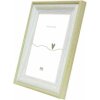 Cornice Deknudt S68VG1 bianco legno naturale bordo colorato 40x60 cm