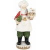 Clayre & Eef 5PR0124GG Decorazione Babbo Natale 26x20x59 cm